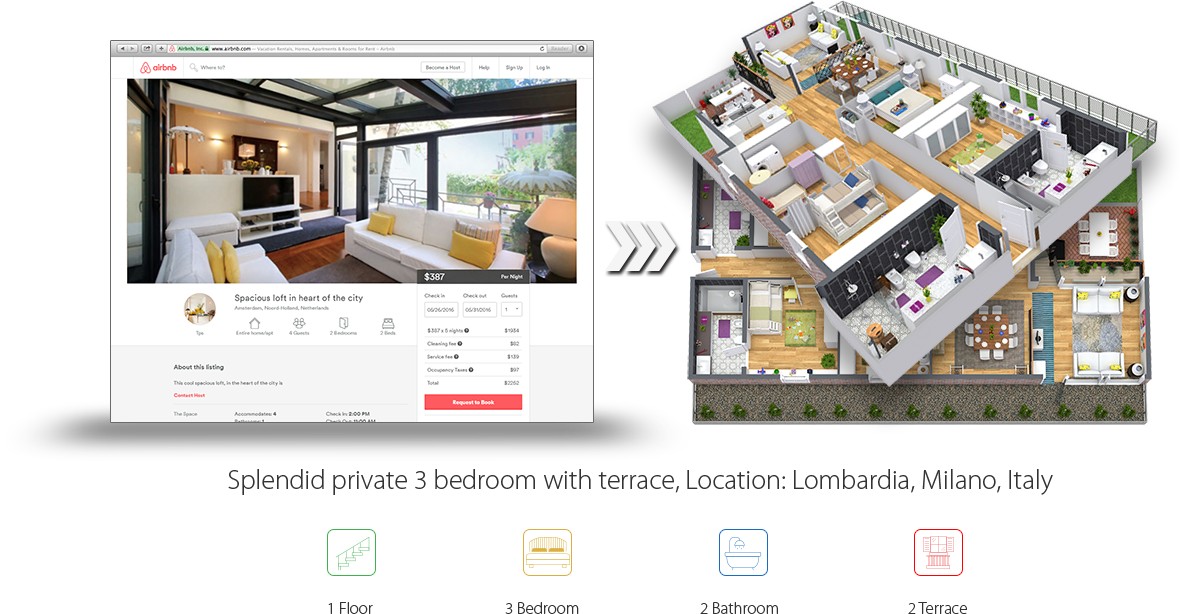 apartment plan - Lombardia